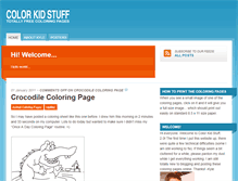 Tablet Screenshot of colorkidstuff.com